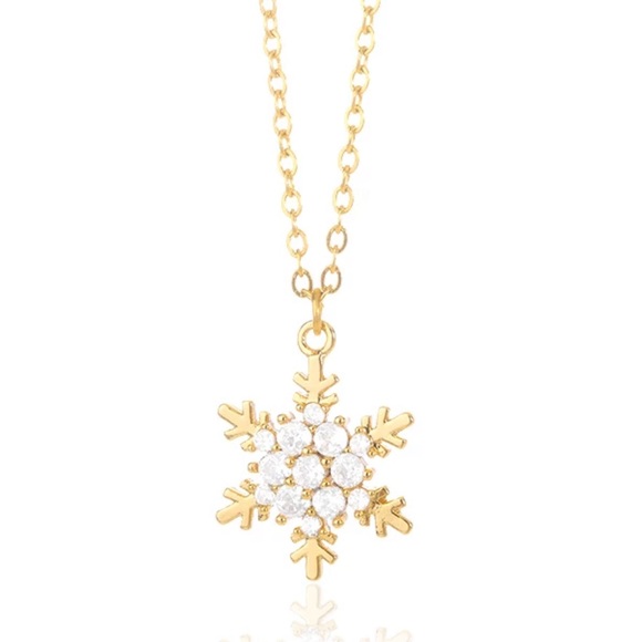 Crystal Zirconia Snowflake Necklace - Picture 5 of 5